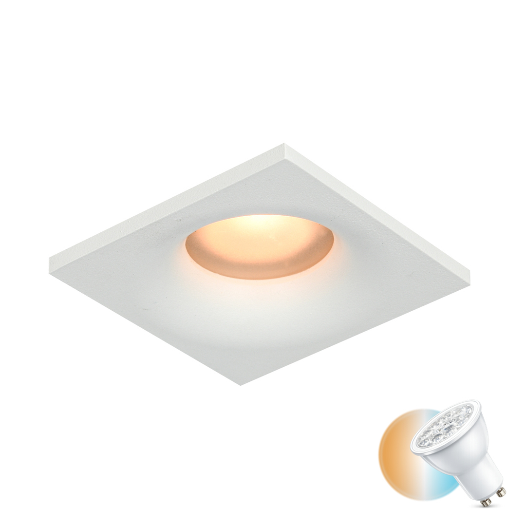 Italux Recessed Ceiling Lamp GU10 White IP44 8.5 cm DL-61903-IP44-WH