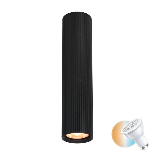 Verifica Lampă de suprafață Italux Rilok neagră GU10 aluminiu CLN-83920-L-BK