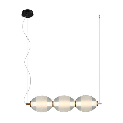 Verifica Lampa suspendată LED Italux Rinot negru/alb sticlă 22W PND-45372-3-WH-CL