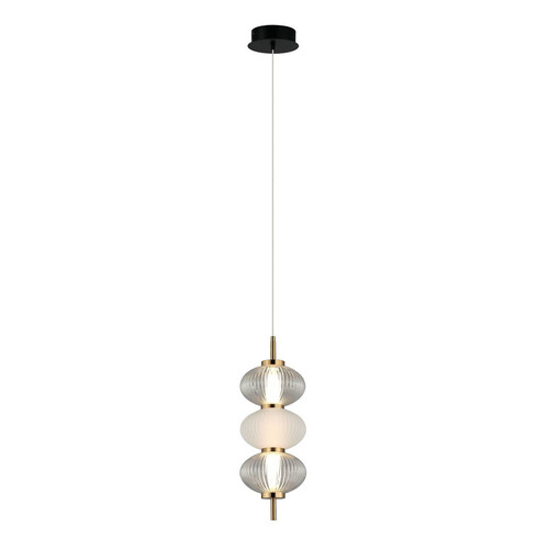 Verifica Pendul LED Italux Testa negru 12W 3000K sticlă Ø16 cm PND-84938-3-BK