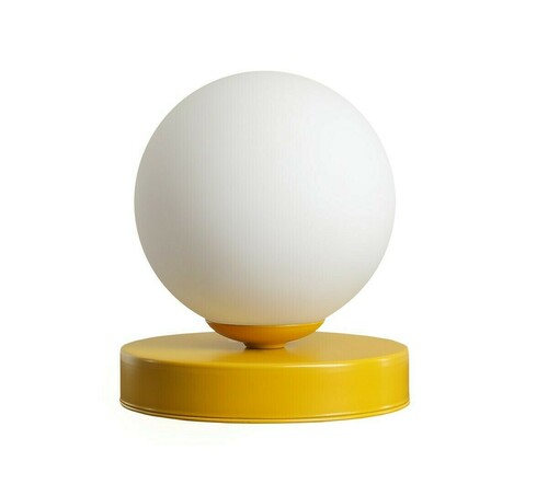 Verifica Lampă de birou Aldex Ball galben metal 14 cm SKU 1076B14_S
