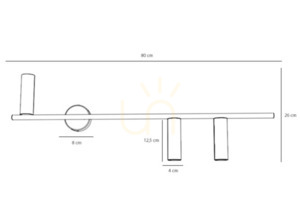 Aplică Aldex Trevo 3 alb metal 81 cm GU10-MR11 SKU 1104Y_2 small 1