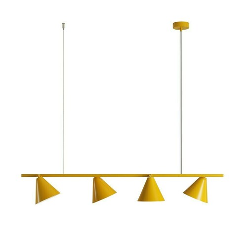 Verifica Lampă suspendată Aldex Form 4 galbenă metal 4x15W 1108L14