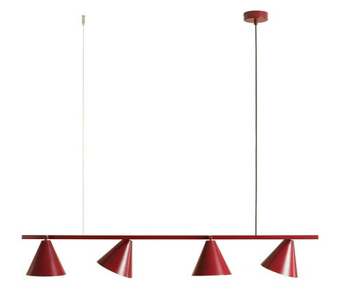 Verifica Lampă pendul Aldex Form 4 roșu vin metal 4xE27 1108L15