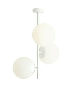 Lampă de tavan albă Aldex FIN 3 M, 3×E27, globuri din sticlă de 20 cm, 1120PL_E_M small 0