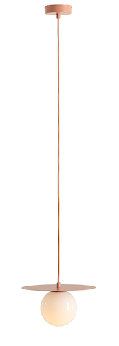 Verifica Lampă suspendată Aldex Loop Coral S roșie metal și sticlă 14 cm 1125G11_S