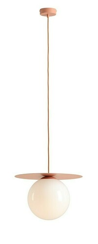 Verifica Lampă pendant Aldex Loop Coral L roșu metal și sticlă 40 cm 1125G11_L
