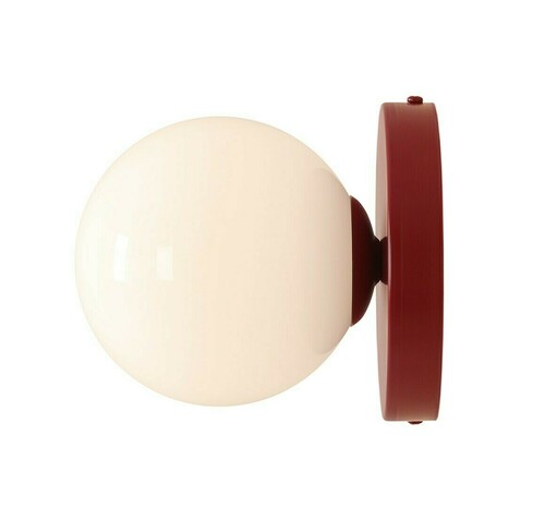 Verifica Aplică de perete Aldex Ball II roșie metal sticlă 15 cm SKU 1126C15_S