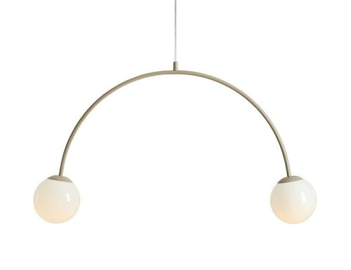 Verifica Lampă suspendată Aldex Una 2 bej metal sticlă 2x10W 1116H17