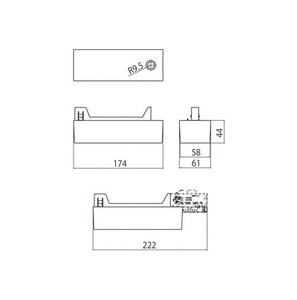 Carcasa de alimentare pentru adaptorul LED 9209, barele STUCCHI, alb, negru 1 Carcasa de alimentare pentru adaptorul LED 9209, barele STUCCHI, alb, negru small 1