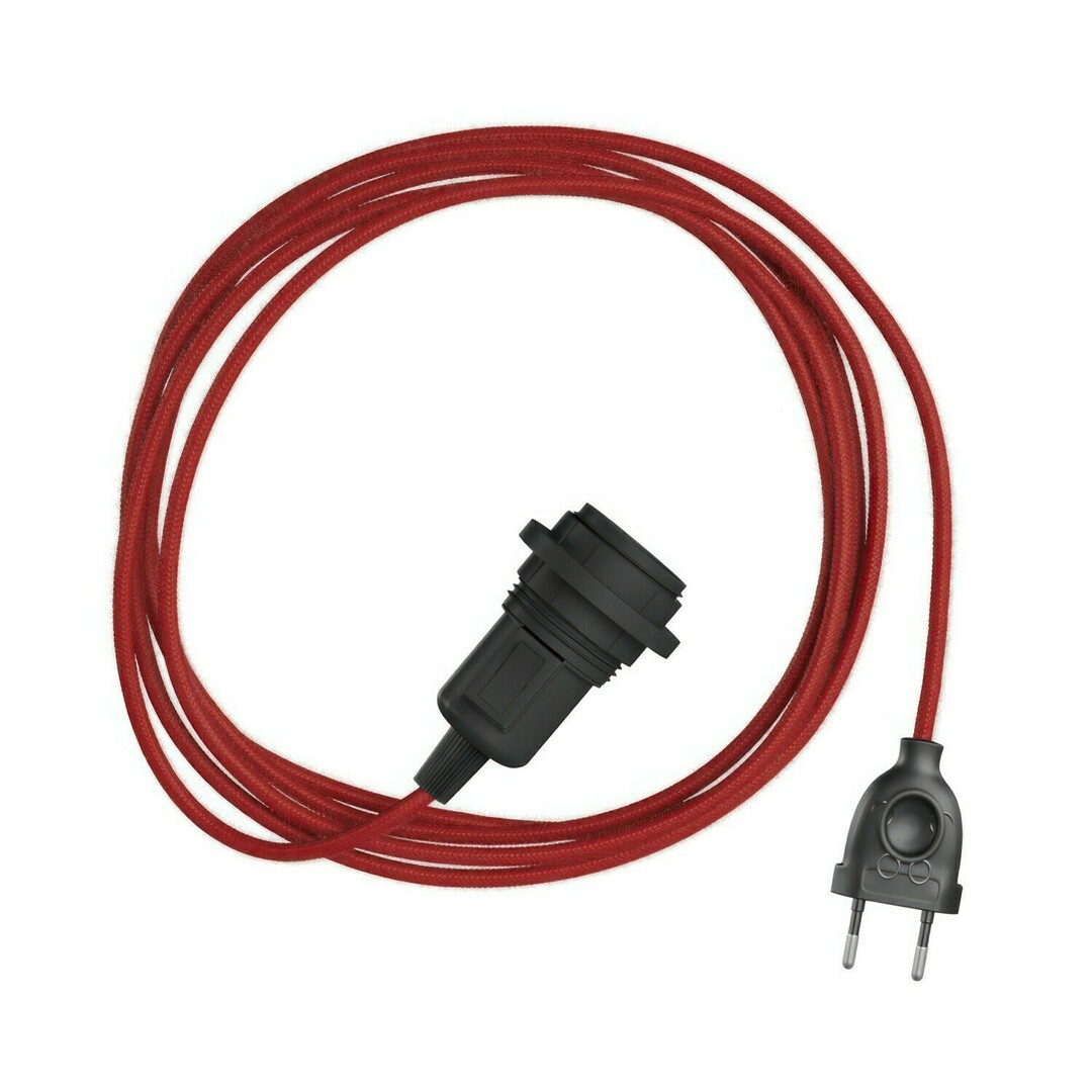 Verifica Lampă cu pandantiv roșu Creative-Cables CAPL20390v27616 Lampă cu pandantiv roșu Creative-Cables CAPL20390v27616