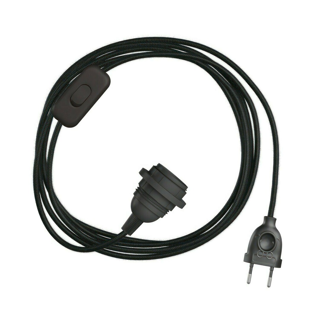 Verifica Negru Creative-Cables Lampă cu pandantiv negru CAPL2020396v2795 Negru Creative-Cables Lampă cu pandantiv negru CAPL2020396v2795