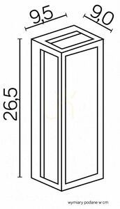 Lampă de perete exterior SU-MA Porto negru aluminiu M1976 small 2