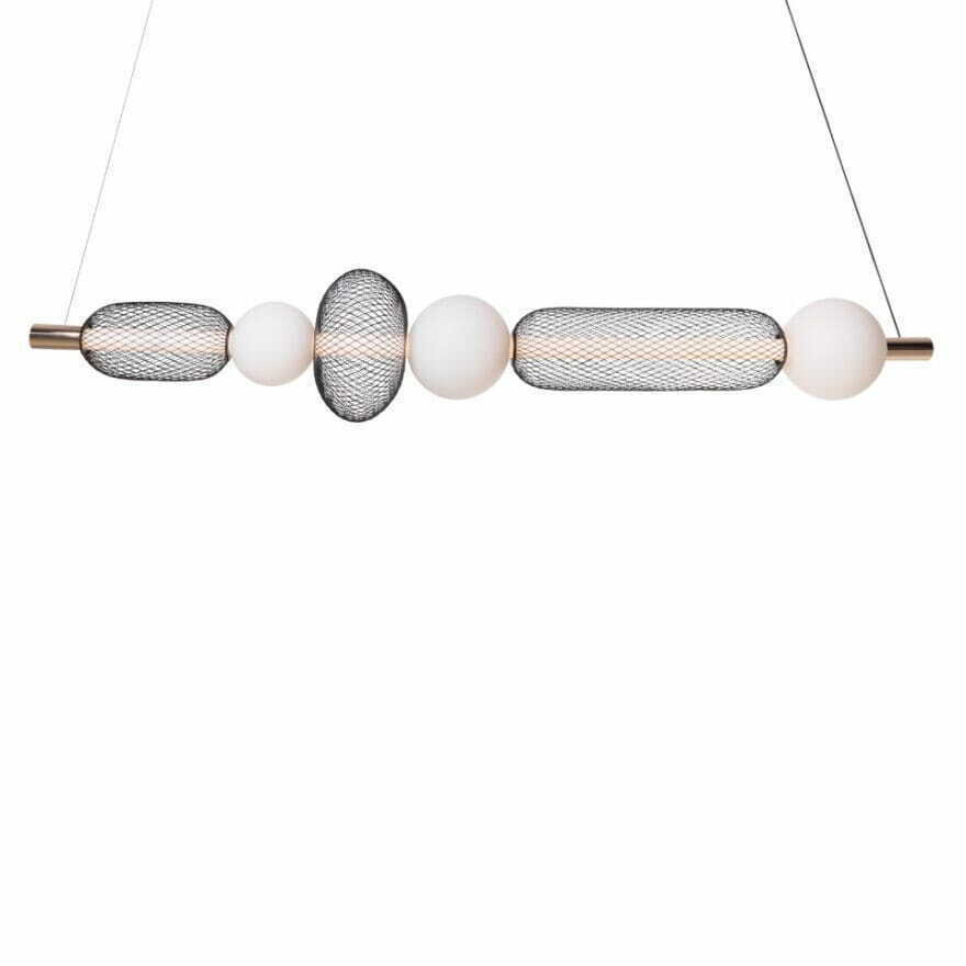 Vedere Lampa suspendata Max Light Bora C P0593 negru auriu LED 29W 130 cm Lampa suspendata Max Light Bora C P0593 negru auriu LED 29W 130 cm