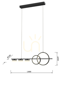 Lampă suspendată MESSINA cinci - Aviano Premium small 4