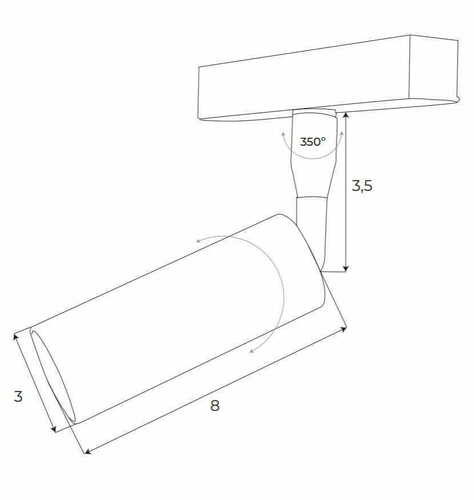 Verifica Spot pe șină magnetic Max Light MAX M0008N LED 4.7W 3000K negru