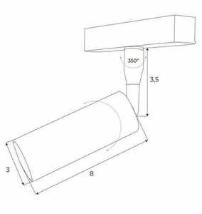 Spot pe șină magnetic Max Light MAX M0008N LED 4.7W 3000K negru small 1