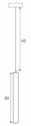 Verifica Pendul LED Max Light MAX M0012N negru aluminiu 3.8W 3000K 75 cm