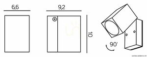 Aplică exterior SU-MA MINI gri închis LED GU10 IP44 5005 DG small 3