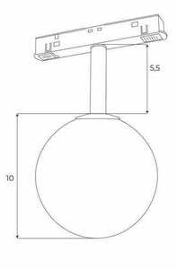Spot pe șină magnetic Max Light MAX M0016Z negru Zigbee LED 5.4W 2700-5000K small 3