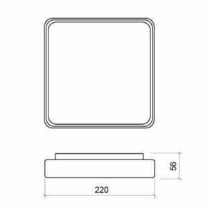 Plafond IP65 Plug220 10W 3000/4000K Alb small 1