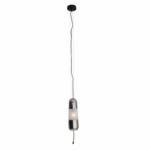 Verifica Lampă suspendată Max Light Mauri P0590 negru sticlă fumurie 12W 12 cm