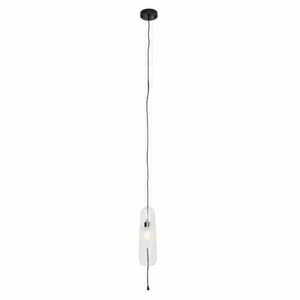 Lampă suspendată Max Light Mauri P0588 neagră cu sticlă transparentă E14 12,5 cm small 0