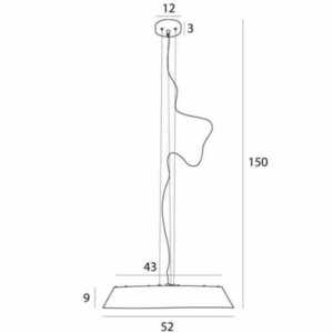 Lustra suspendată Max Light Tamago P0550 lemn deschis metal LED 52 cm small 2