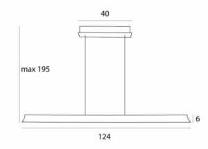 Lampă suspendată JO-JO Simple, negru-gri, LED, 124 cm, Max Light P0595 small 2