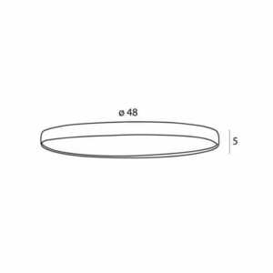 Plafonieră LED Max Light VIK C0237 negru auriu 48 cm 45W metal small 2