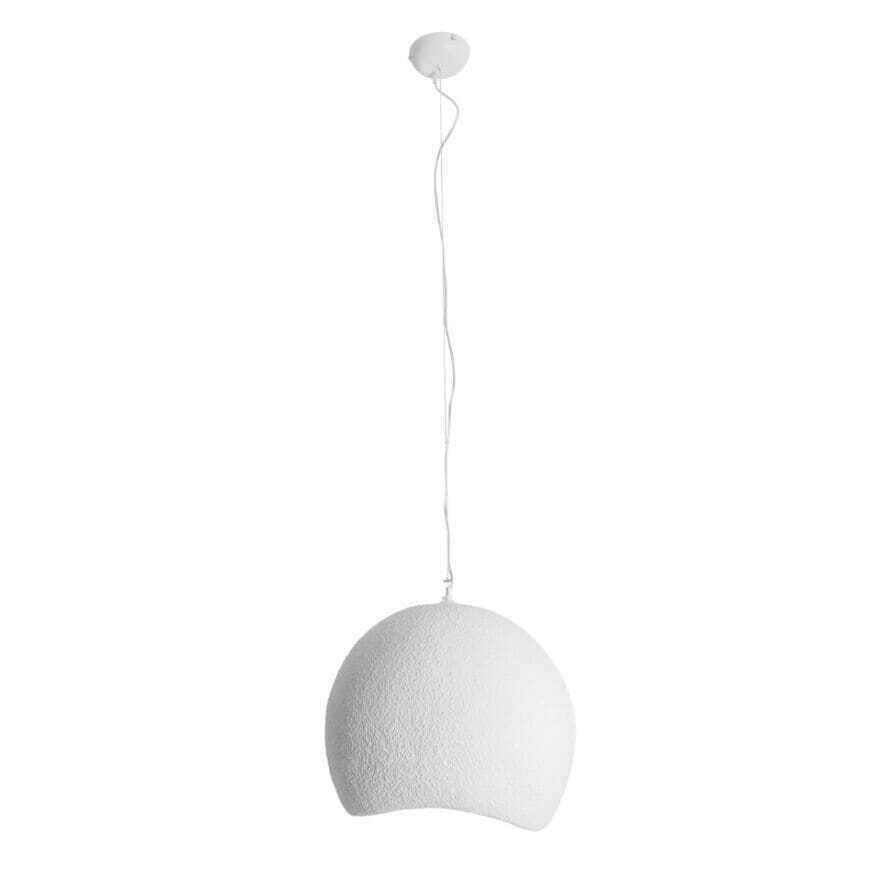 Lampă suspendată Max Light Pierre P0534 albă 70 cm rășină 15W