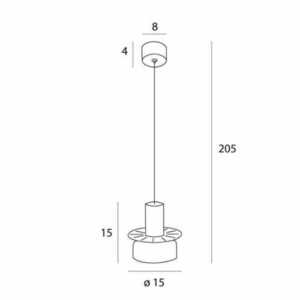 Lampa suspendată Max Light Signature P0530 alamă sticlă transparentă LED 15 cm 2 Lampa suspendată Max Light Signature P0530 alamă sticlă transparentă LED 15 cm small 2