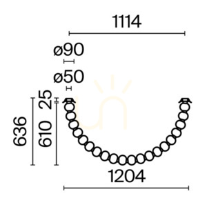 Plafond AMULET MOD555CL-L28G3K Maytoni small 9
