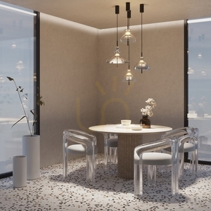 Lampă suspendată Maytoni Bangkok MOD185PL-L6B3K2 neagră, sticlă transparentă LED 12 W 3000 K 25 cm small 1