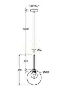 Lampă suspendată BASIC FORM MOD521PL-01G3 Maytoni small 6