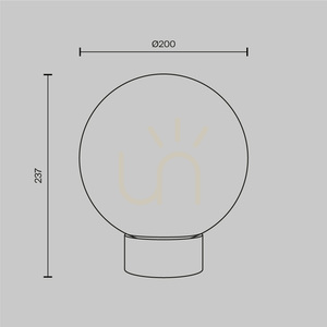 BASIC FORM MOD321TL-01G3 lampă de masă Maytoni small 7