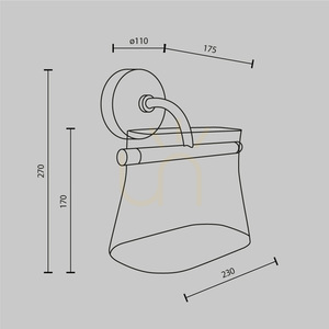 CABARET lampă de perete MOD170WL-L8BS3K2 Maytoni small 7