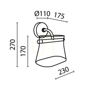 CABARET lampă de perete MOD170WL-L8BS3K2 Maytoni small 8