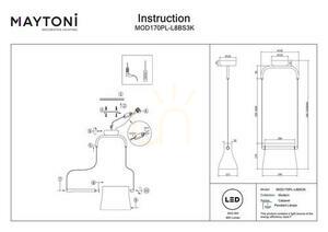CABARET lampă suspendată MOD170PL-L8BS3K Maytoni small 6