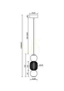 DROP lampă suspendată MOD273PL-L16CH3K Maytoni small 7