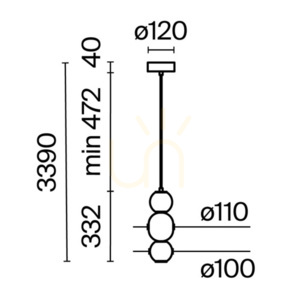 DROP lampă suspendată MOD273PL-L16CH3K Maytoni small 9