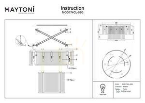 Plafond FRAME MOD174CL-09G Maytoni small 9