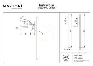 Lampă de perete HALO MOD245WL-L24BSK Maytoni small 7
