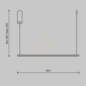 Lampă suspendată HALO MOD246PL-L16BK Maytoni small 7