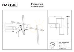 Lampă de perete HALO MOD248WL-L24BK Maytoni small 6
