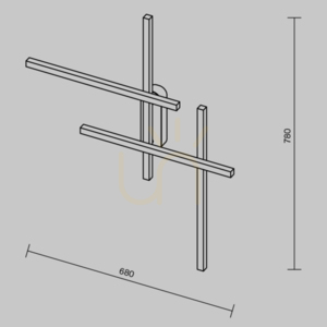 Lampă de perete HALO MOD248WL-L24BK Maytoni small 7
