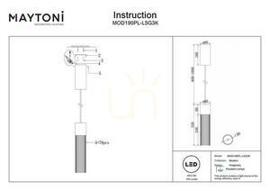 IMAGINARY lampă suspendată MOD190PL-L5G3K Maytoni small 11