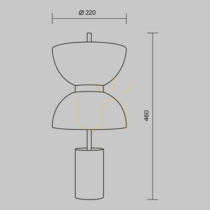 KYOTO MOD178TL-L11W3K lampă de masă Maytoni small 8