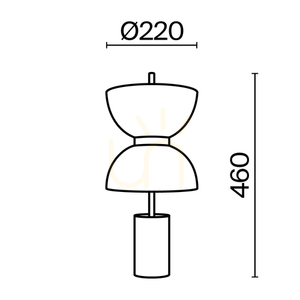 KYOTO MOD178TL-L11W3K lampă de masă Maytoni small 9