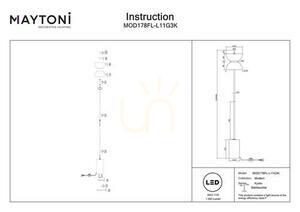 KYOTO MOD178FL-L11G3K lampă de podea Maytoni small 9